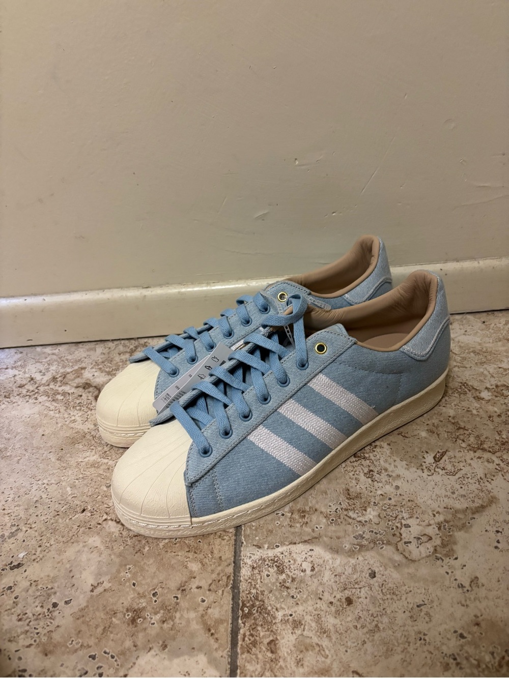 Adidas Superstar 82 'Light Denim' JH5589 Men Size 13 Blue Pink Rare
